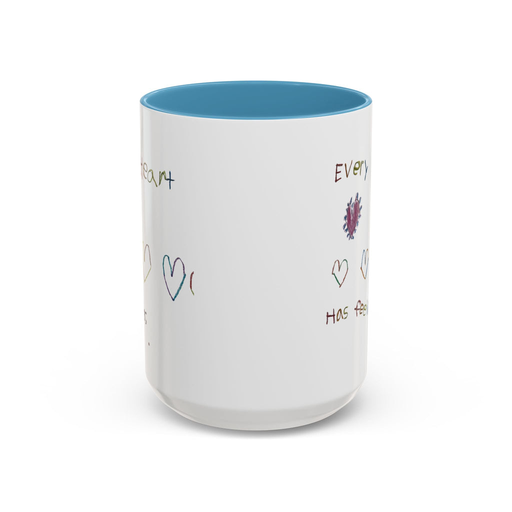Accent Coffee Mug Autism Heart (11, 15oz)