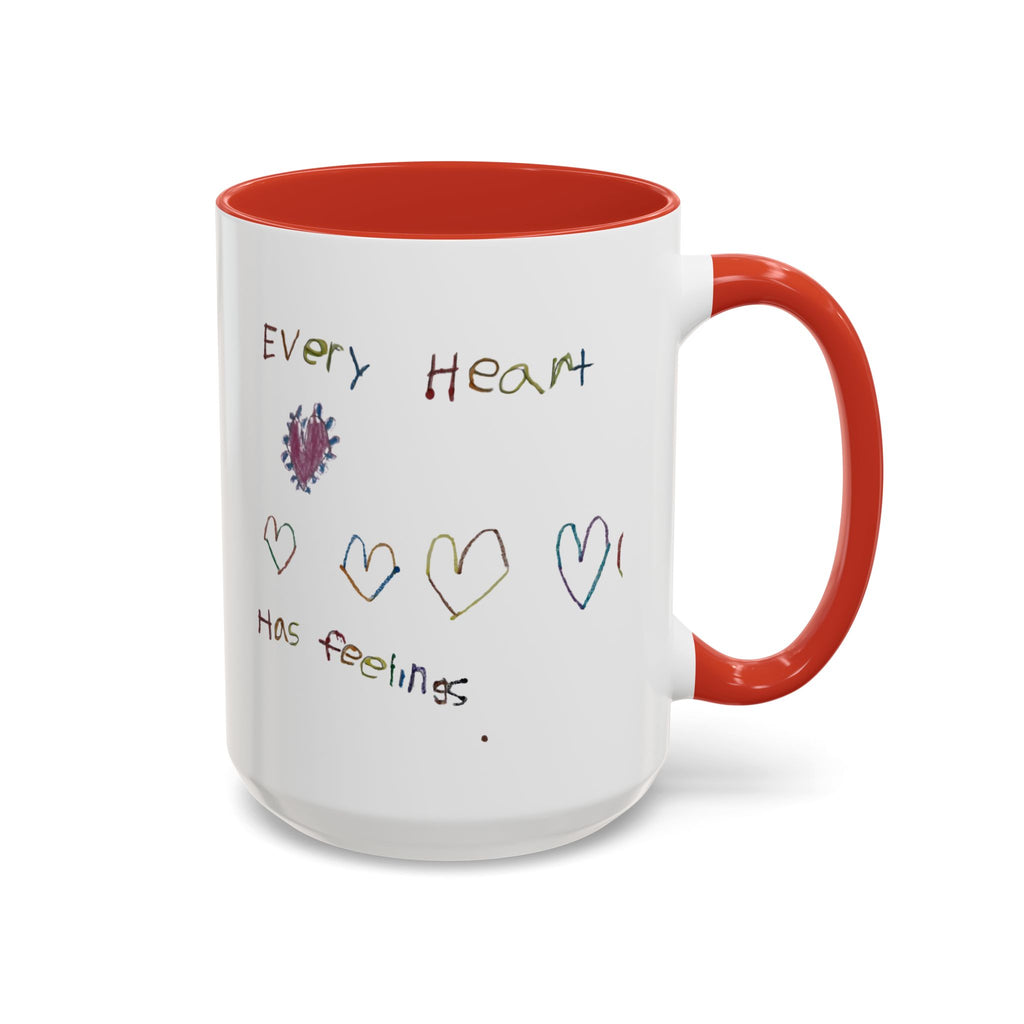 Accent Coffee Mug Autism Heart (11, 15oz)