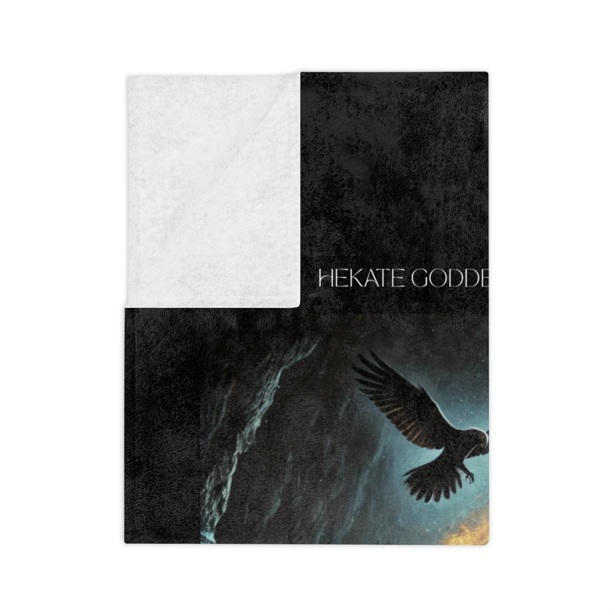Velveteen Blanket - Goddess Hekate Design for Comfort and Protection