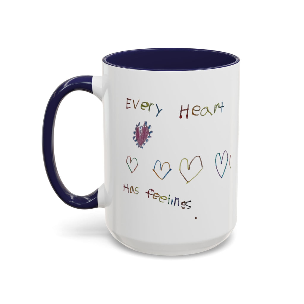 Accent Coffee Mug Autism Heart (11, 15oz)